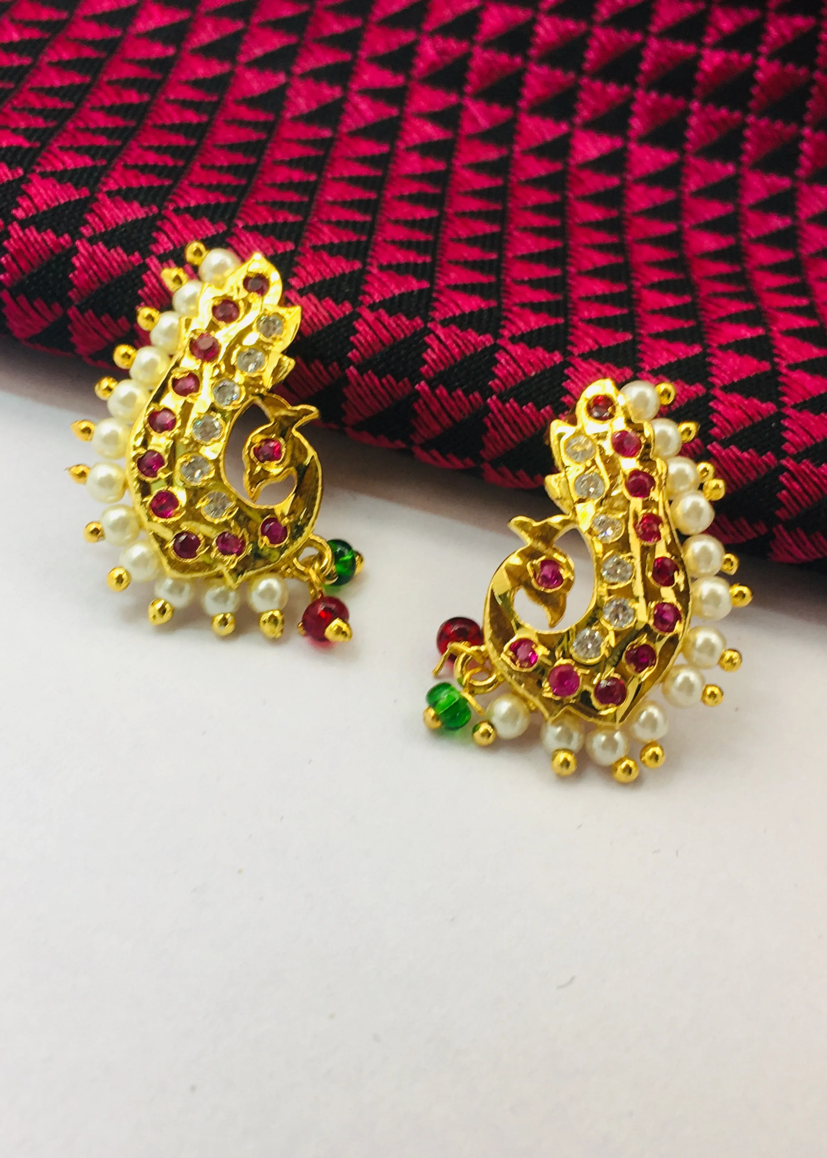 BEAUTIFUL PEACOCK EARRINGS