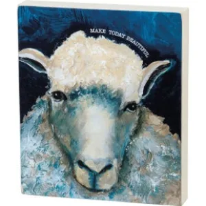 Beautiful Sheep Block Sign