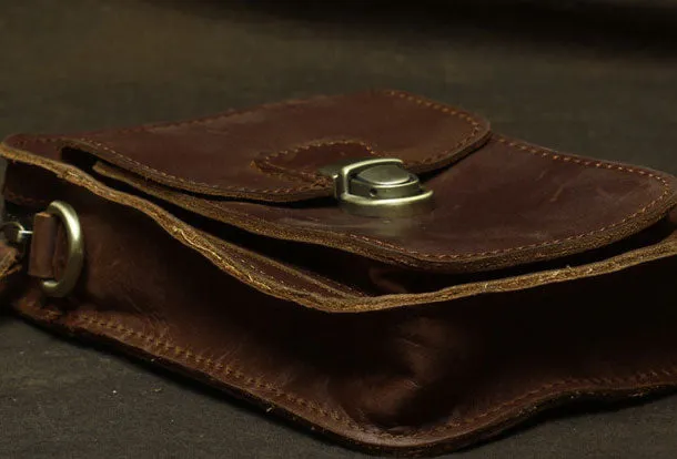 Belt Pouch Leather Cell Phone Holster Cell Phone Purse Crossbody Leather Belt Bag for Men