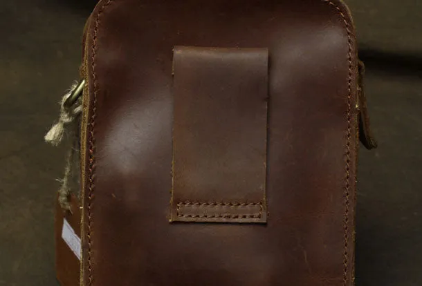 Belt Pouch Leather Cell Phone Holster Cell Phone Purse Crossbody Leather Belt Bag for Men