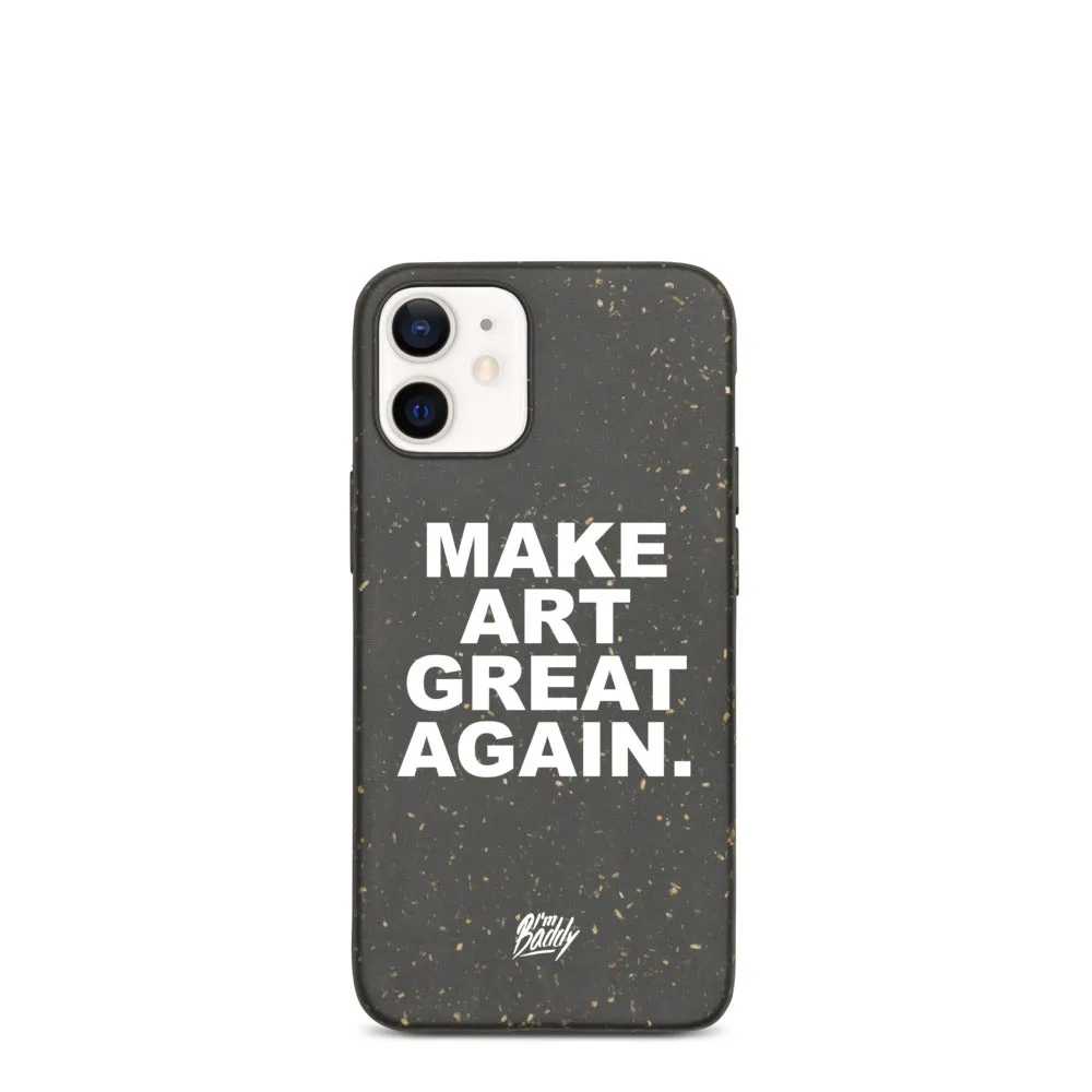 Biodegradable phone case with MAGA slogan