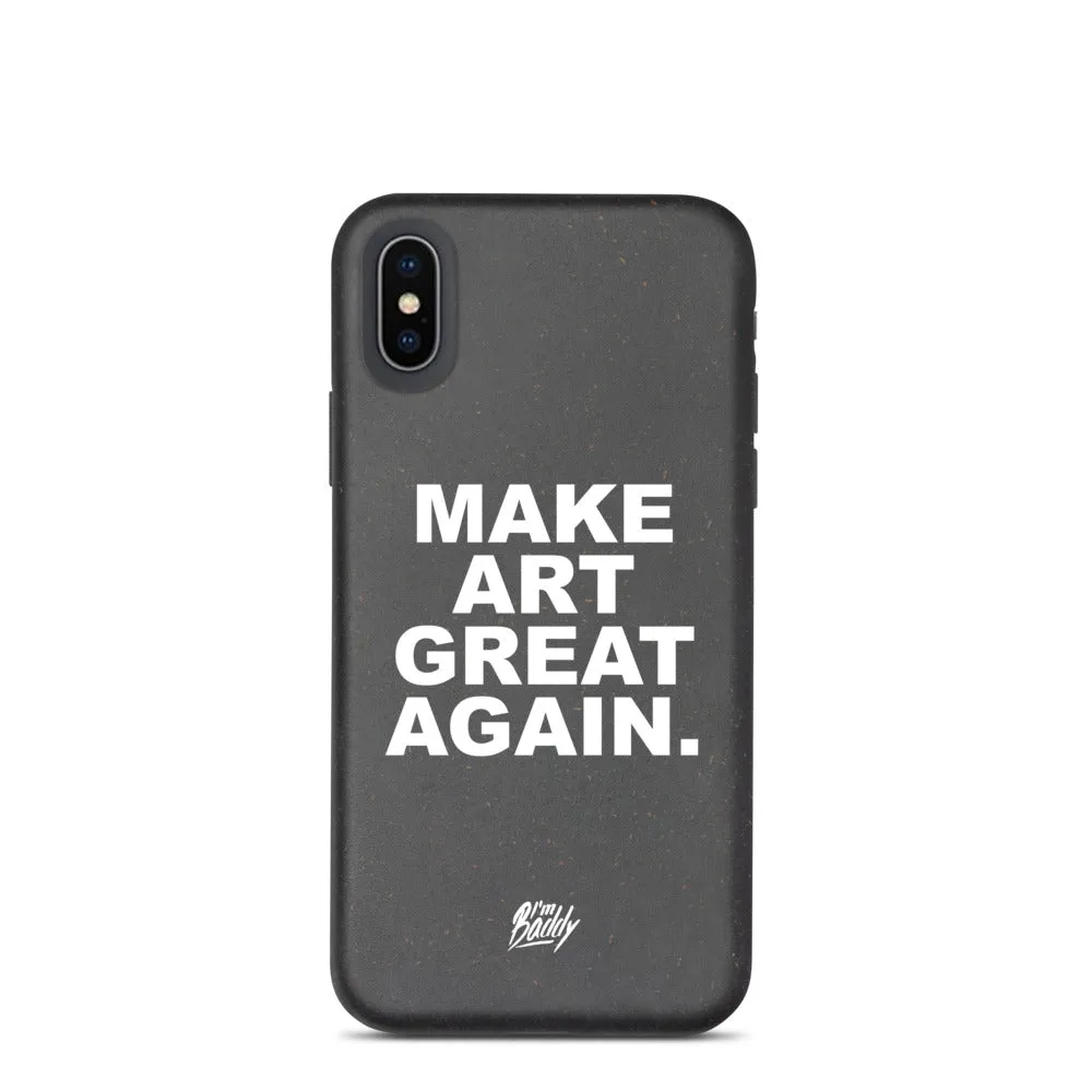 Biodegradable phone case with MAGA slogan