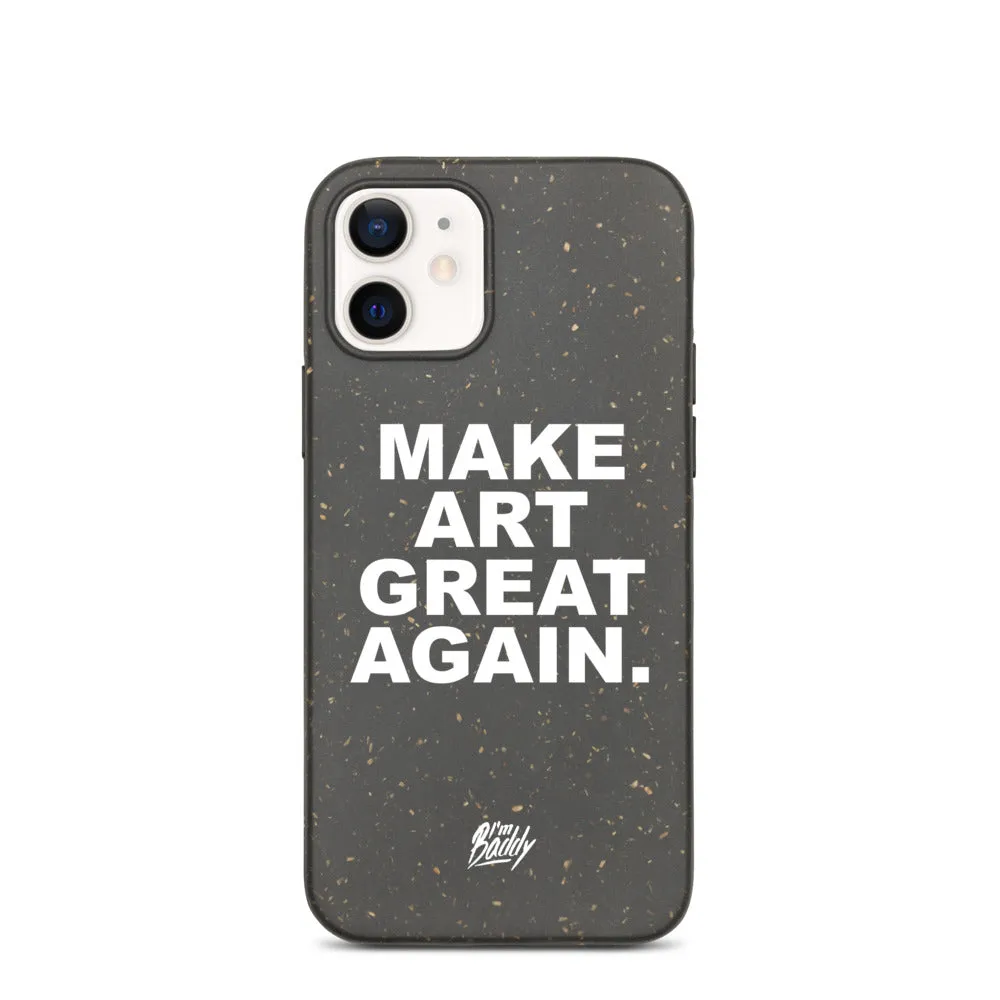 Biodegradable phone case with MAGA slogan