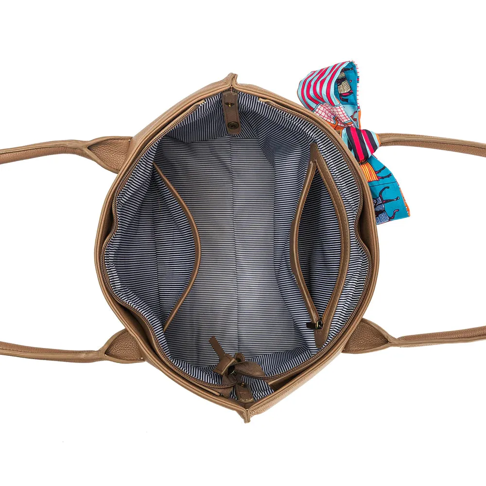Black Caviar Designs Three Piece Handbag - Carolyn Mocha