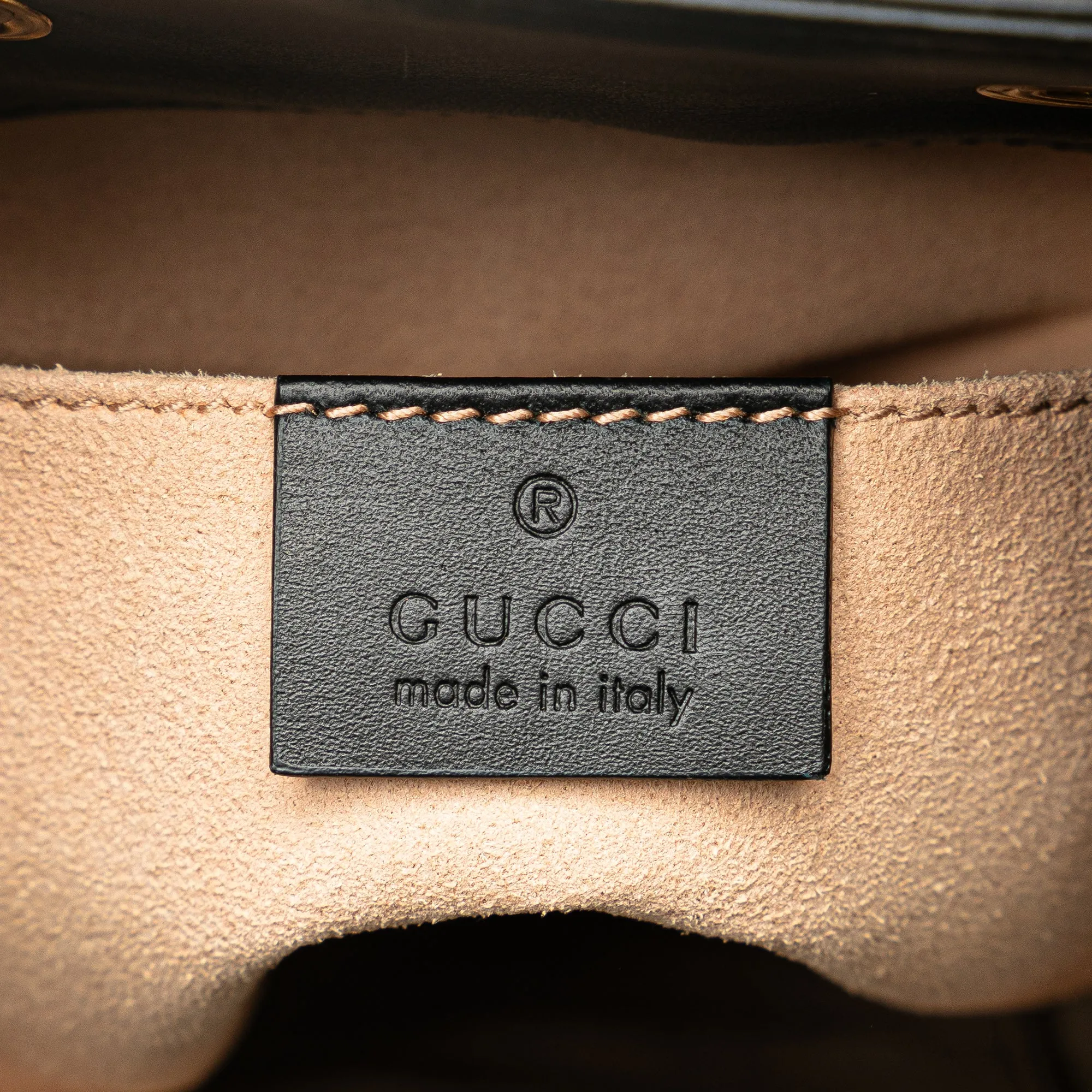 Black Gucci Small Suede Ophidia Bucket Bag
