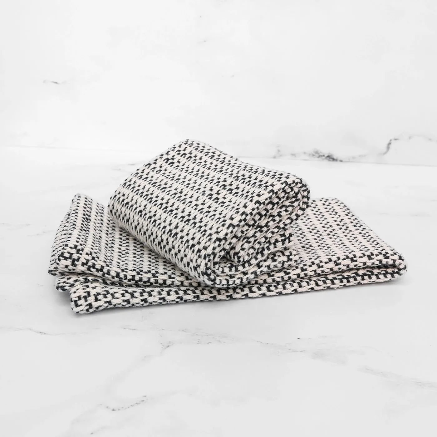 Black Handwoven Kitchen Towel