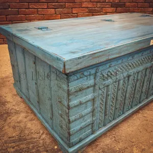 Blue wash vintage box