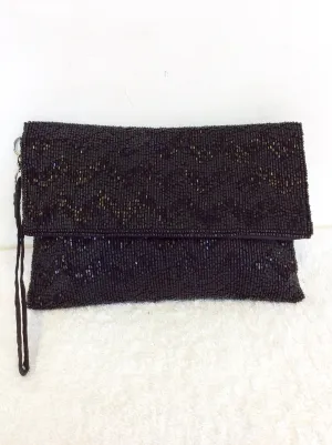BRAND NEW COAST BLACK BEADED CLUTCH BAG