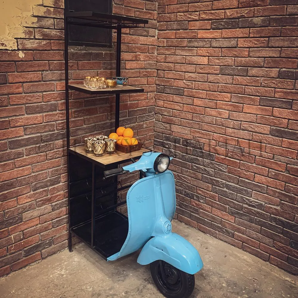 Bright Blue carevd bench