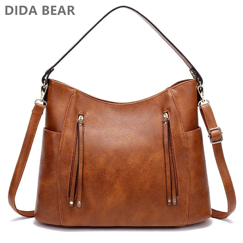 Bucket Leather Women Handbags