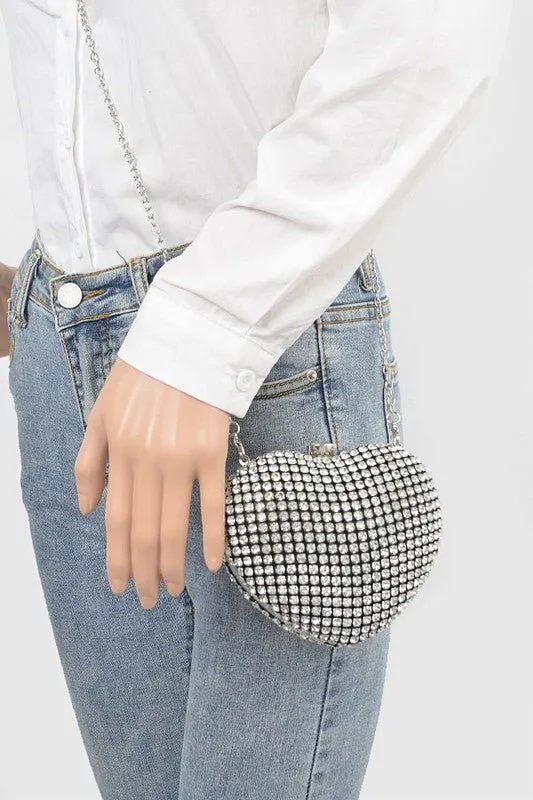 Catching Cupid Heart Shape Clutch Bag