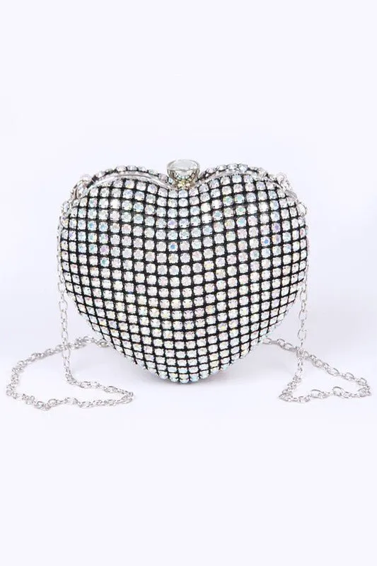 Catching Cupid Heart Shape Clutch Bag