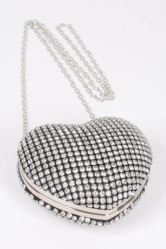 Catching Cupid Heart Shape Clutch Bag