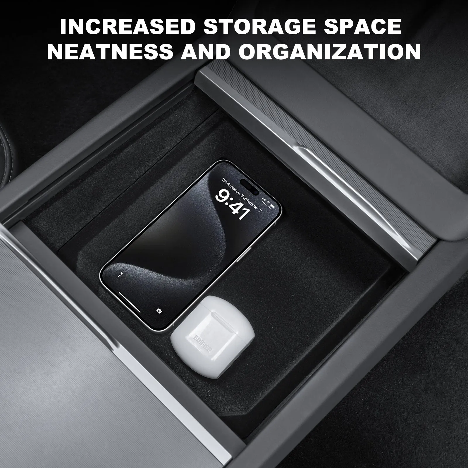 Center Console Organizer Storage Box for 2024 Tesla Model 3 Highland Accessories