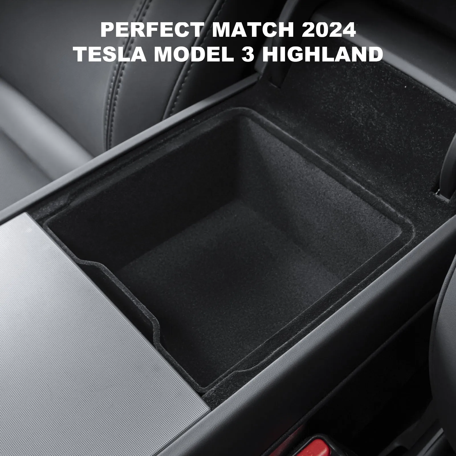 Center Console Organizer Storage Box for 2024 Tesla Model 3 Highland Accessories