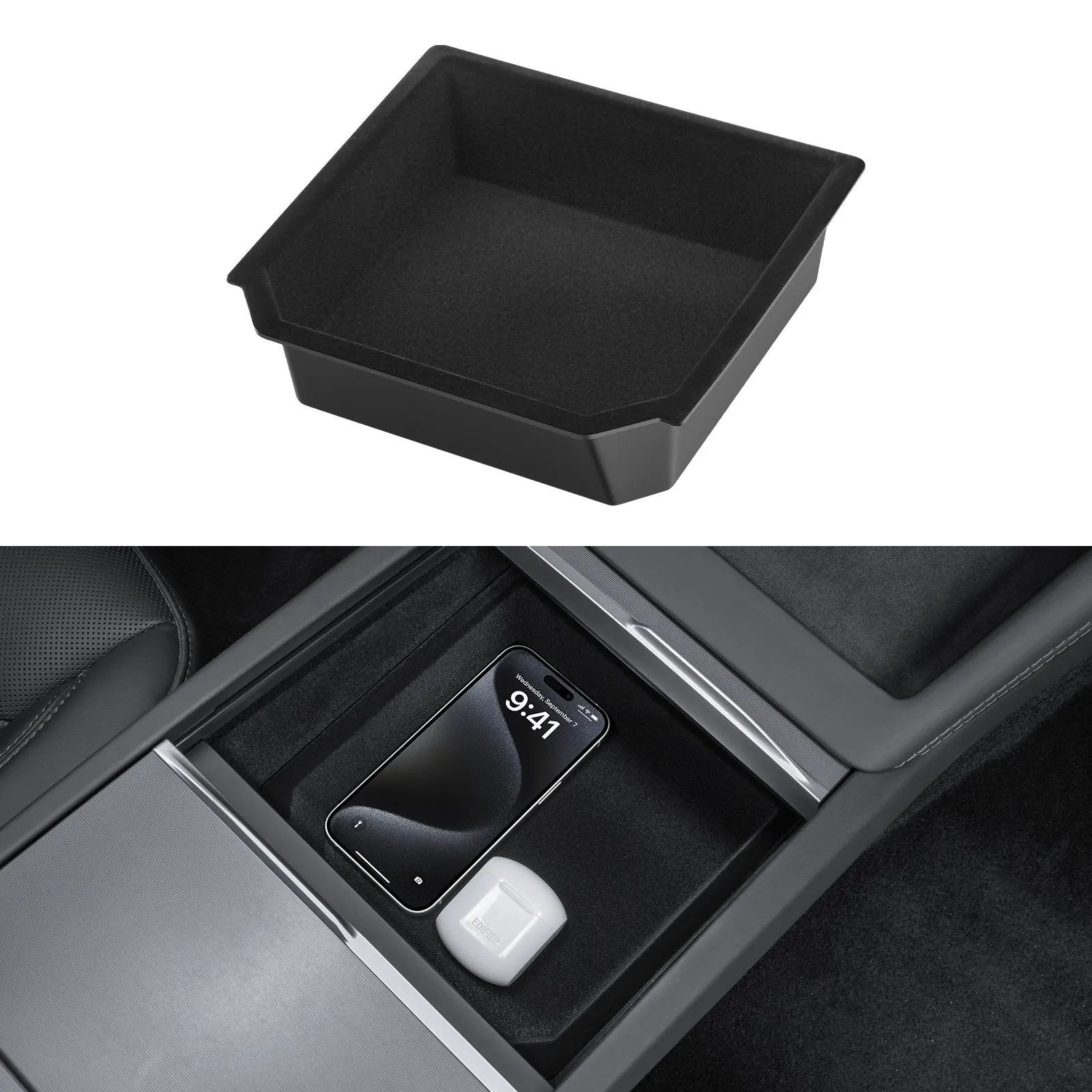 Center Console Organizer Storage Box for 2024 Tesla Model 3 Highland Accessories