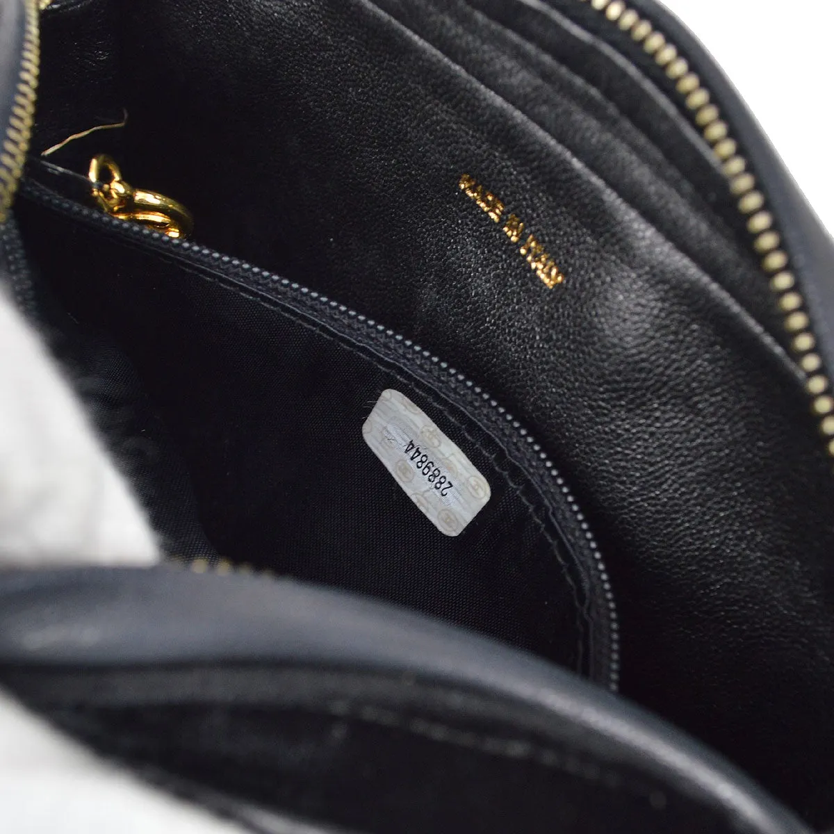 CHANEL 1991-1994 Black Velvet Camera Bag Mini 22006