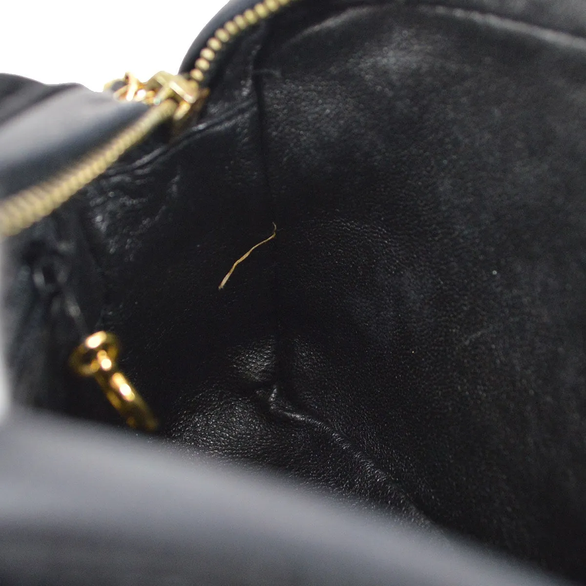 CHANEL 1991-1994 Black Velvet Camera Bag Mini 22006