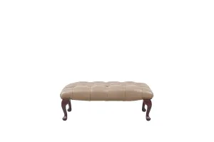 Chesterfield | Queen Anne Bench Footstool | Milton Sand