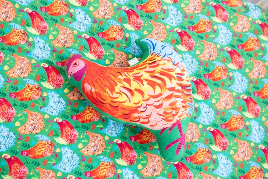 Chicken Friends Twin Fitted Sheet