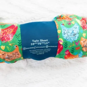 Chicken Friends Twin Fitted Sheet
