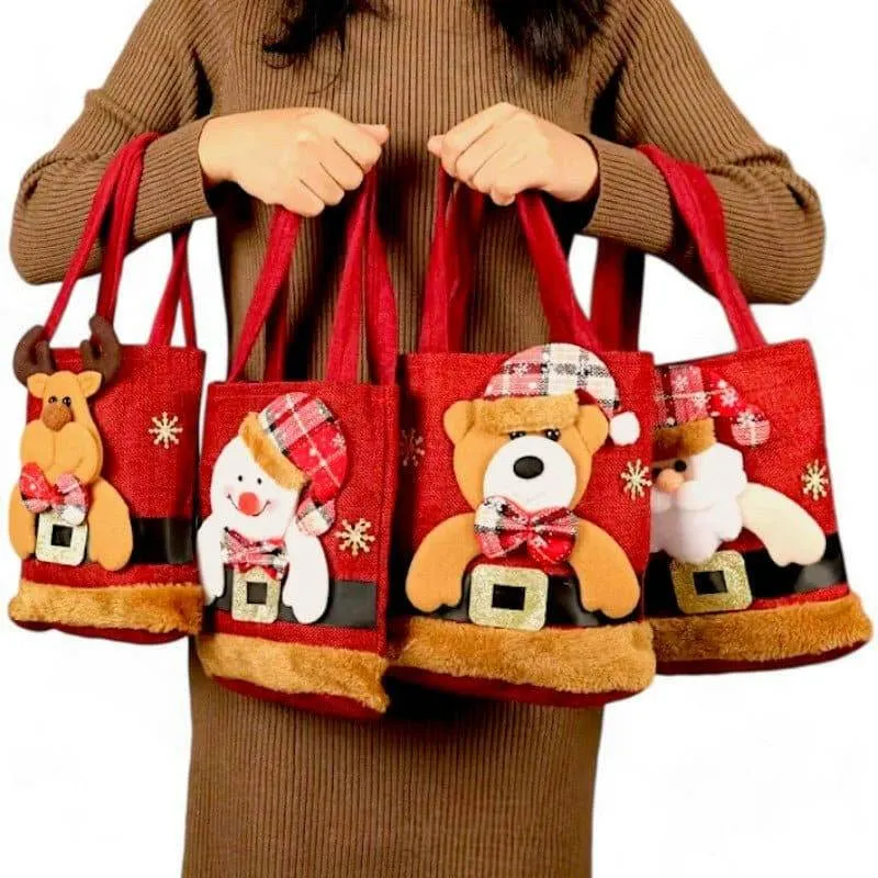 Christmas Felt Gift Bag, Candy Bag, Christmas Tote Bags
