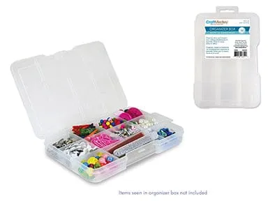 Craft/Bead Storage: 7"x4.75"x0.9" Organizer Box w/Lid