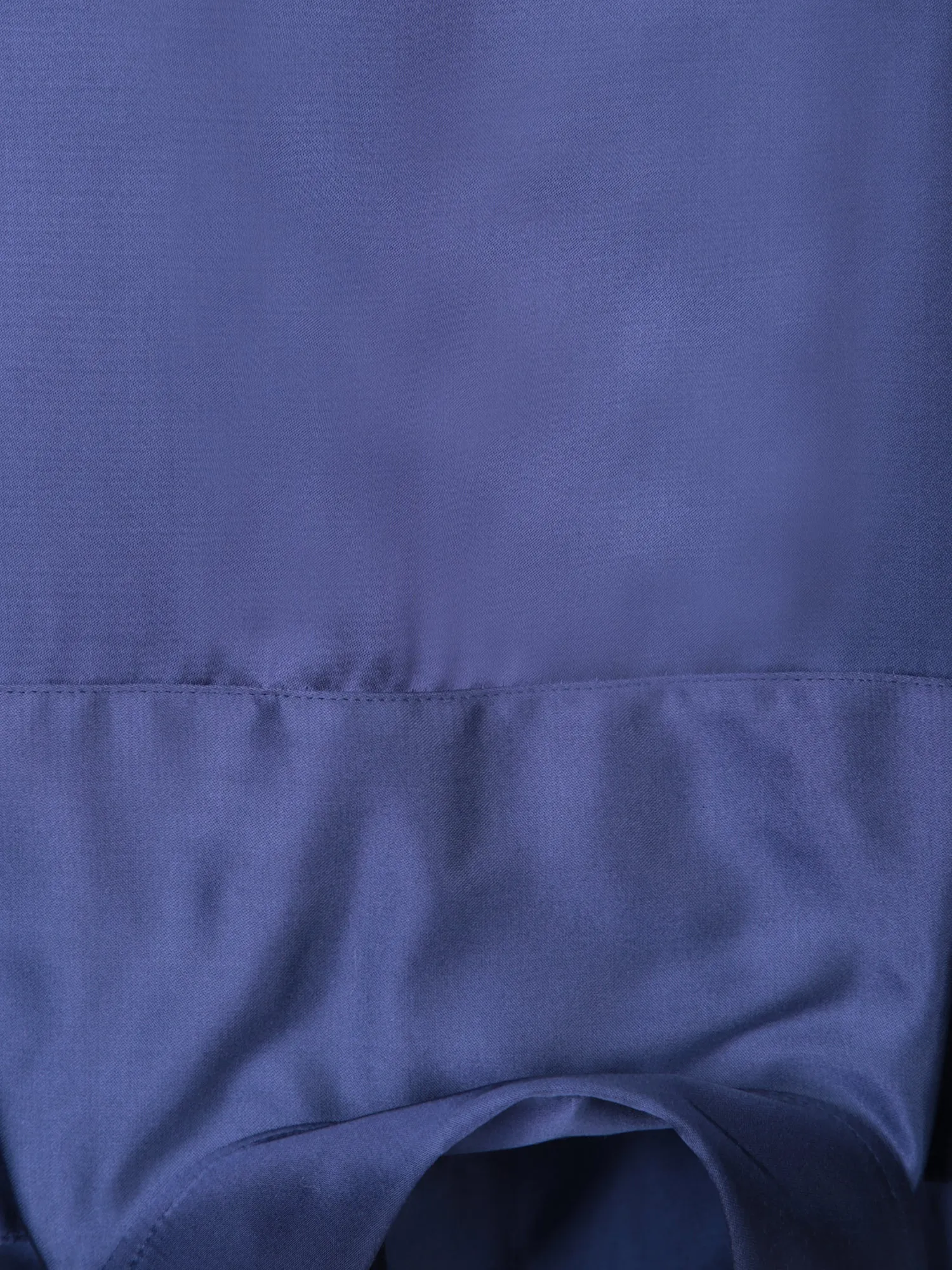 Cut-out details blue blouse