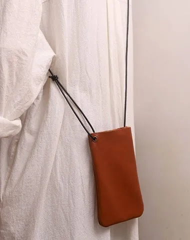 Cute LEATHER Side Bag Pouches Phone WOMEN SHOULDER BAG Slim Phone Crossbody Pouch FOR WOMEN