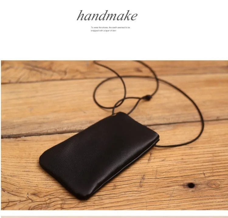 Cute LEATHER Side Bag Pouches Phone WOMEN SHOULDER BAG Slim Phone Crossbody Pouch FOR WOMEN