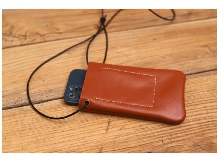 Cute LEATHER Side Bag Pouches Phone WOMEN SHOULDER BAG Slim Phone Crossbody Pouch FOR WOMEN