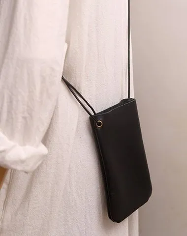 Cute LEATHER Side Bag Pouches Phone WOMEN SHOULDER BAG Slim Phone Crossbody Pouch FOR WOMEN