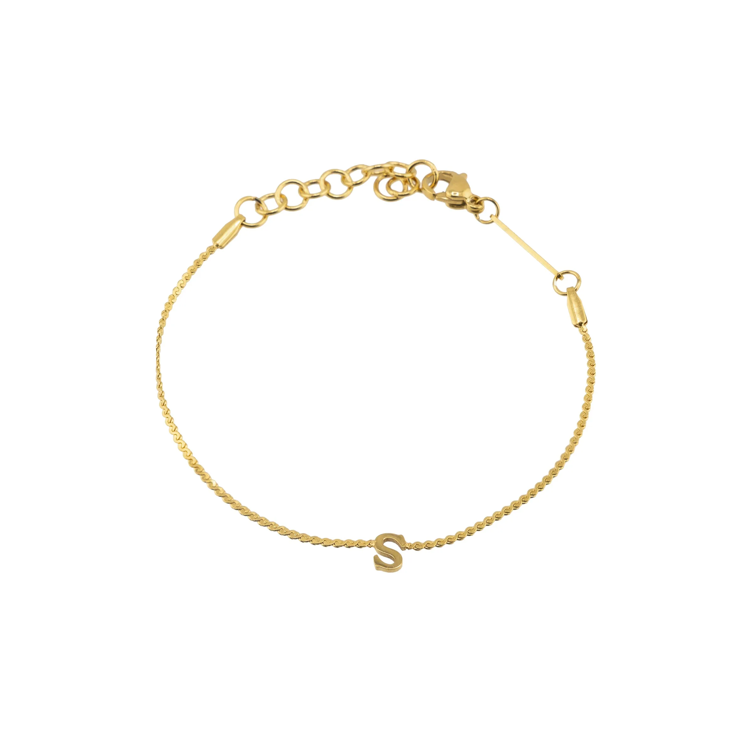 Dainty Love Initial Bracelet