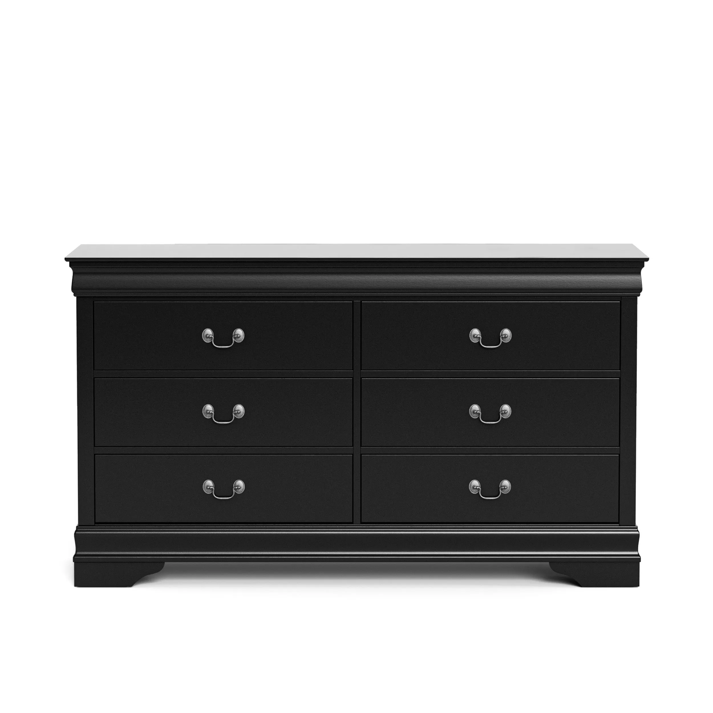 Devi Traditional Solid Wood 6-Drawer Dresser