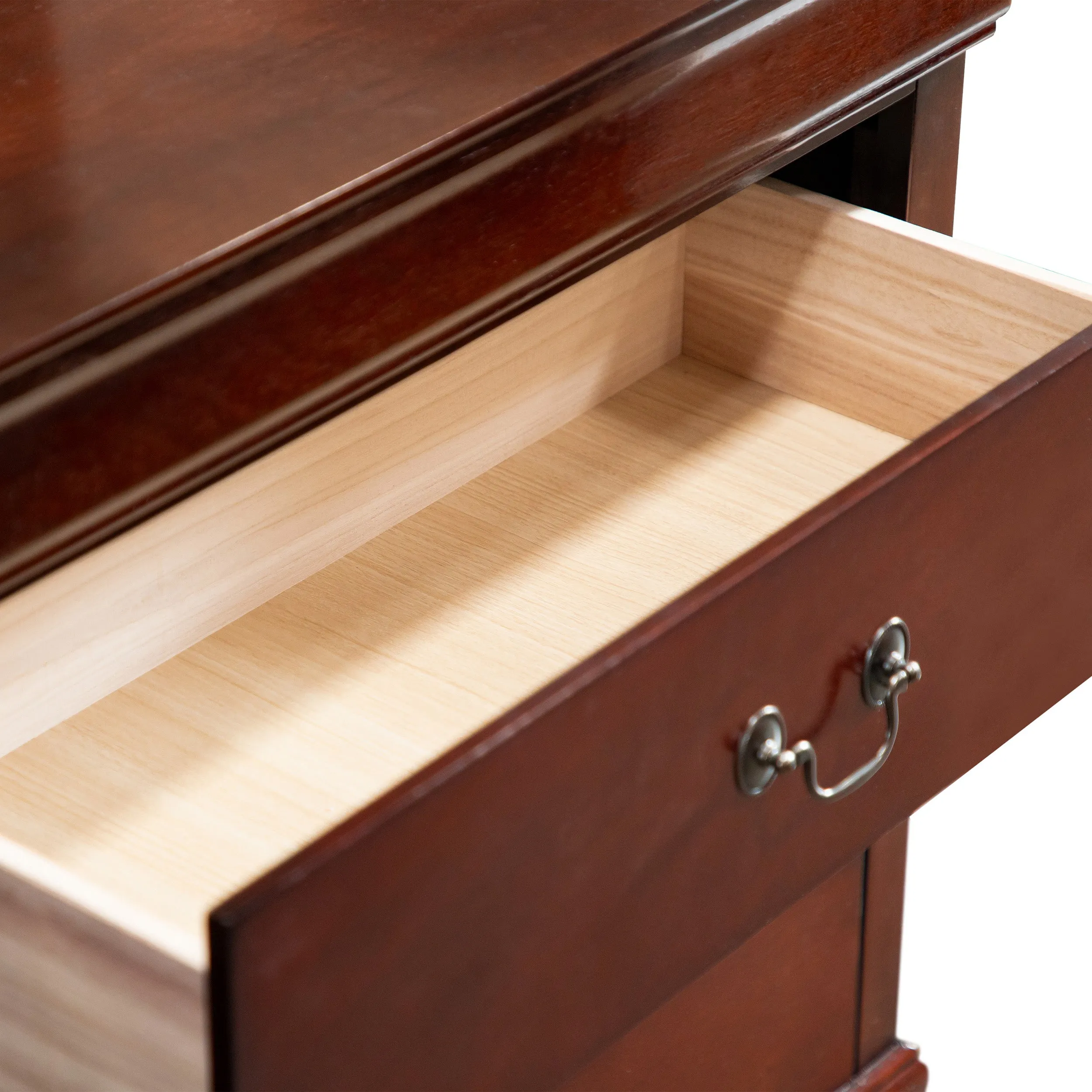 Devi Traditional Solid Wood 6-Drawer Dresser
