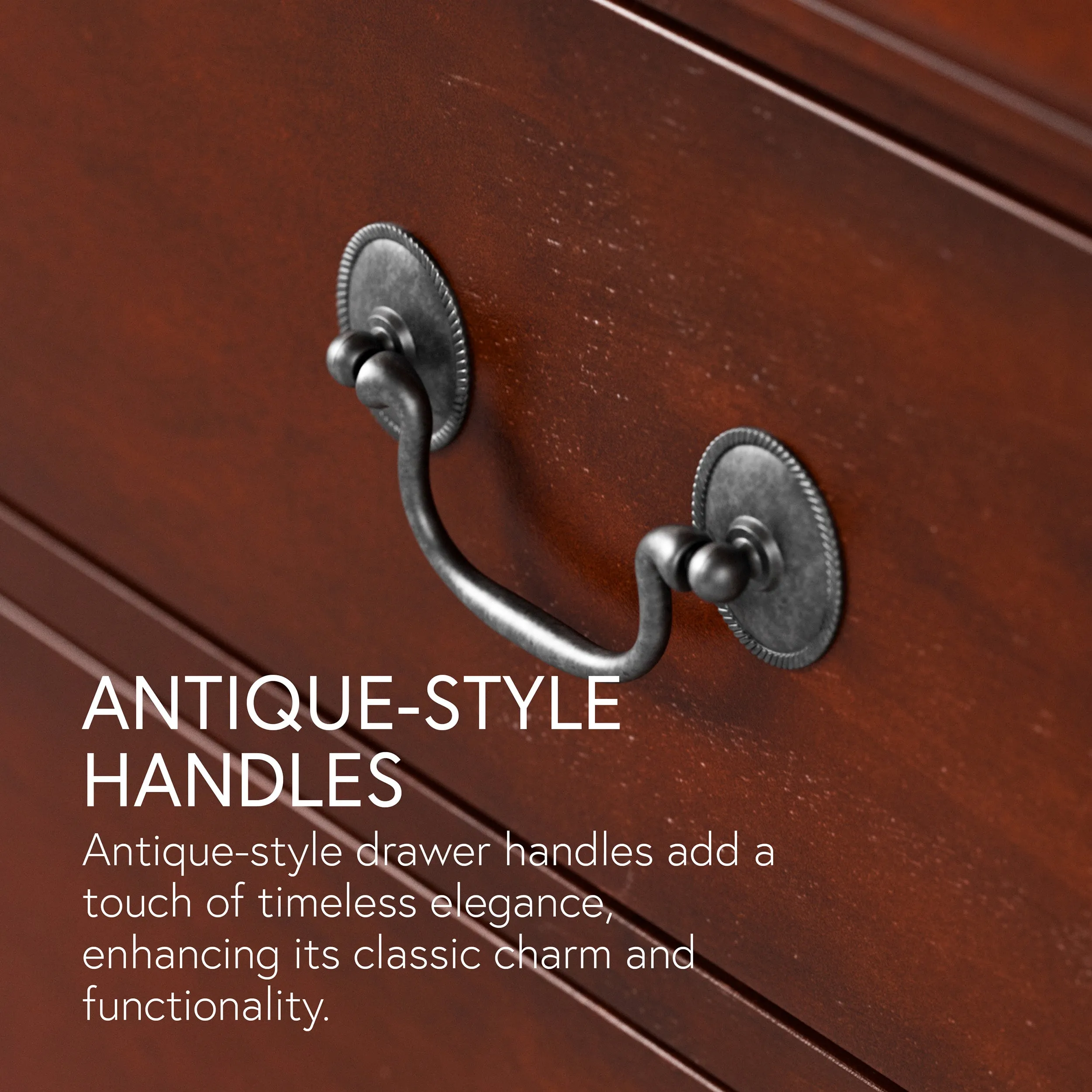 Devi Traditional Solid Wood 6-Drawer Dresser