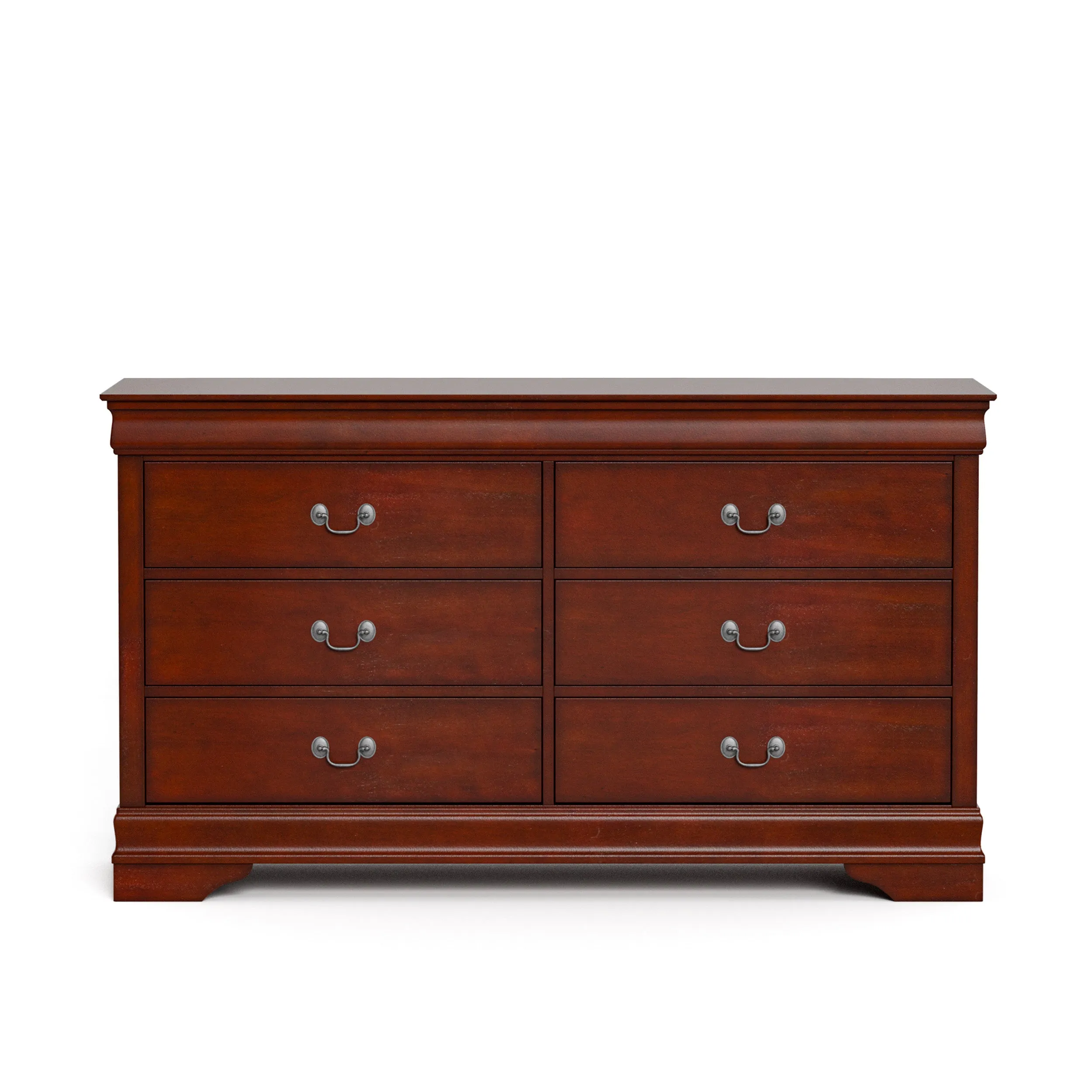 Devi Traditional Solid Wood 6-Drawer Dresser