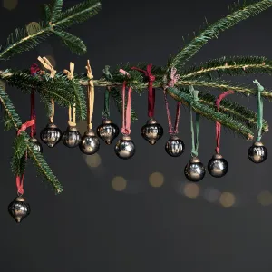 Dew Drop Baubles - Antique Gold - (Set of 12)