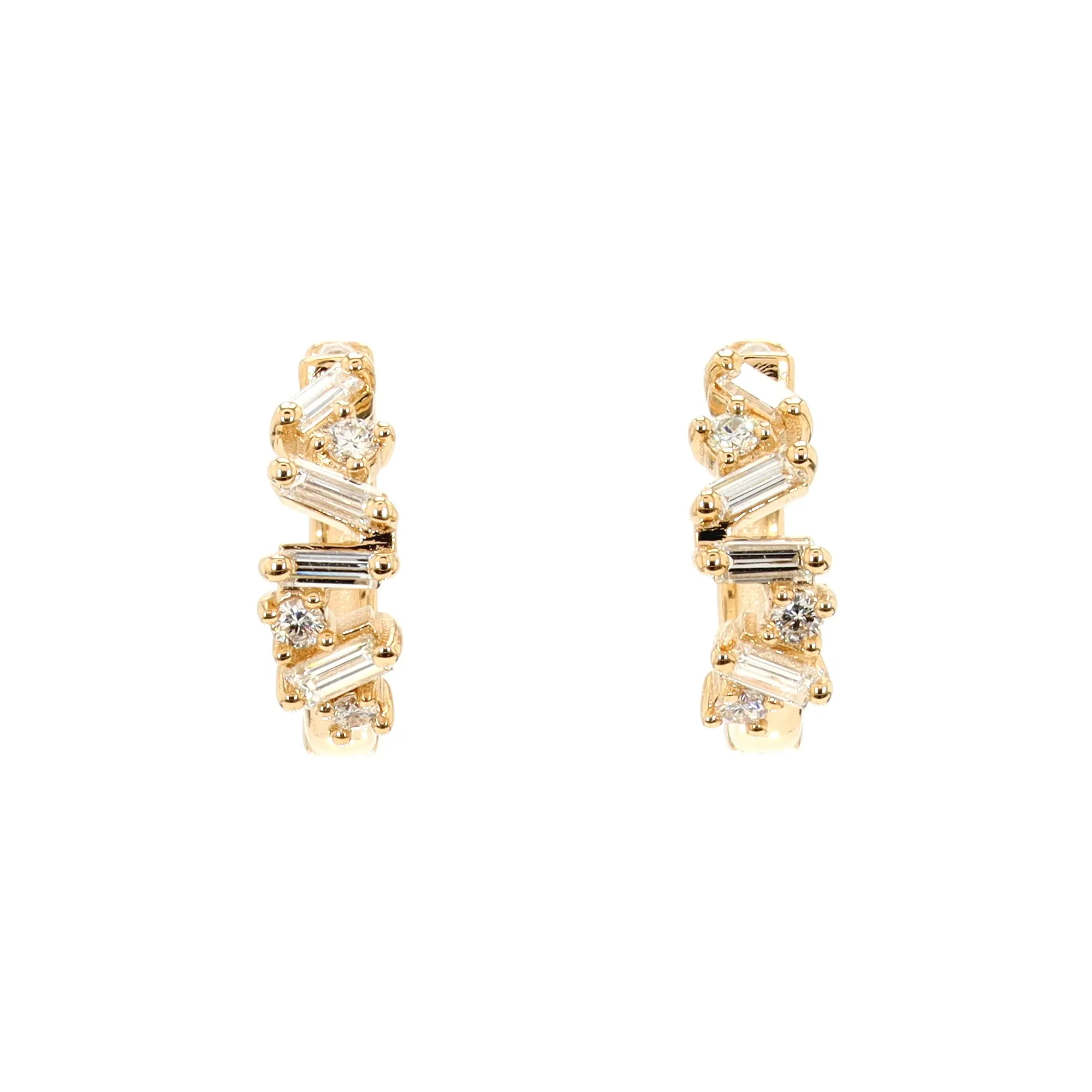 Diamond Confetti Hoops