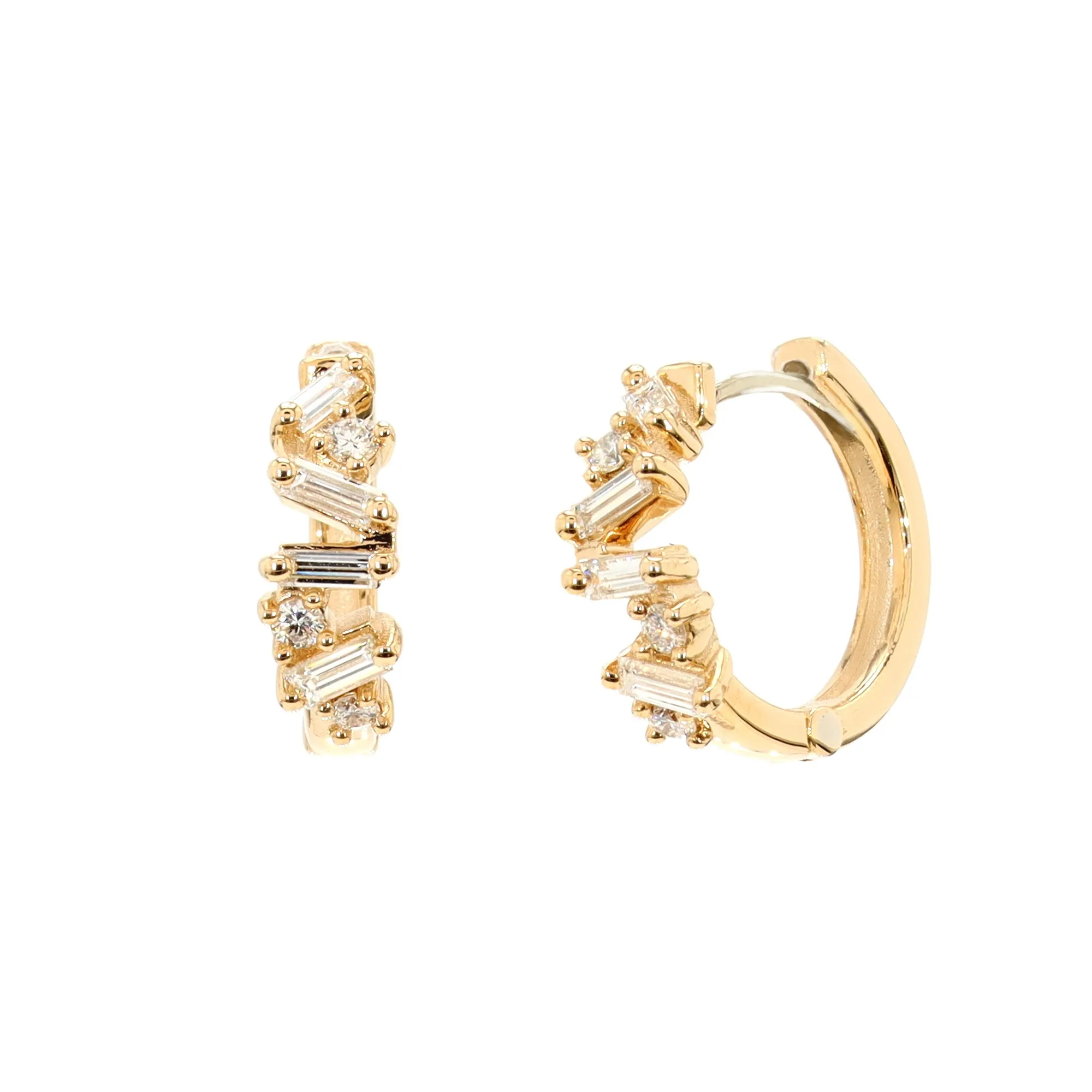 Diamond Confetti Hoops