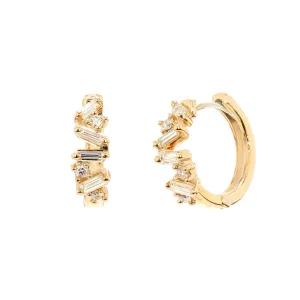 Diamond Confetti Hoops