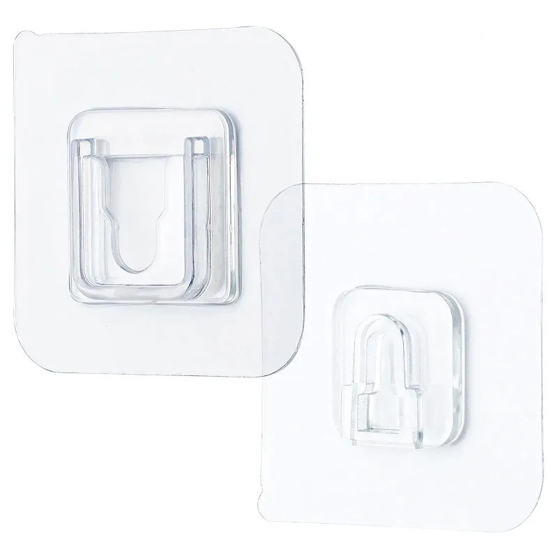 Double-Sided Adhesive Wall Hooks Hanger Strong Transparent Hooks