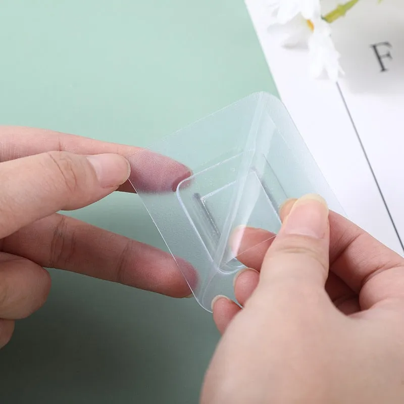 Double-Sided Adhesive Wall Hooks Hanger Strong Transparent Hooks