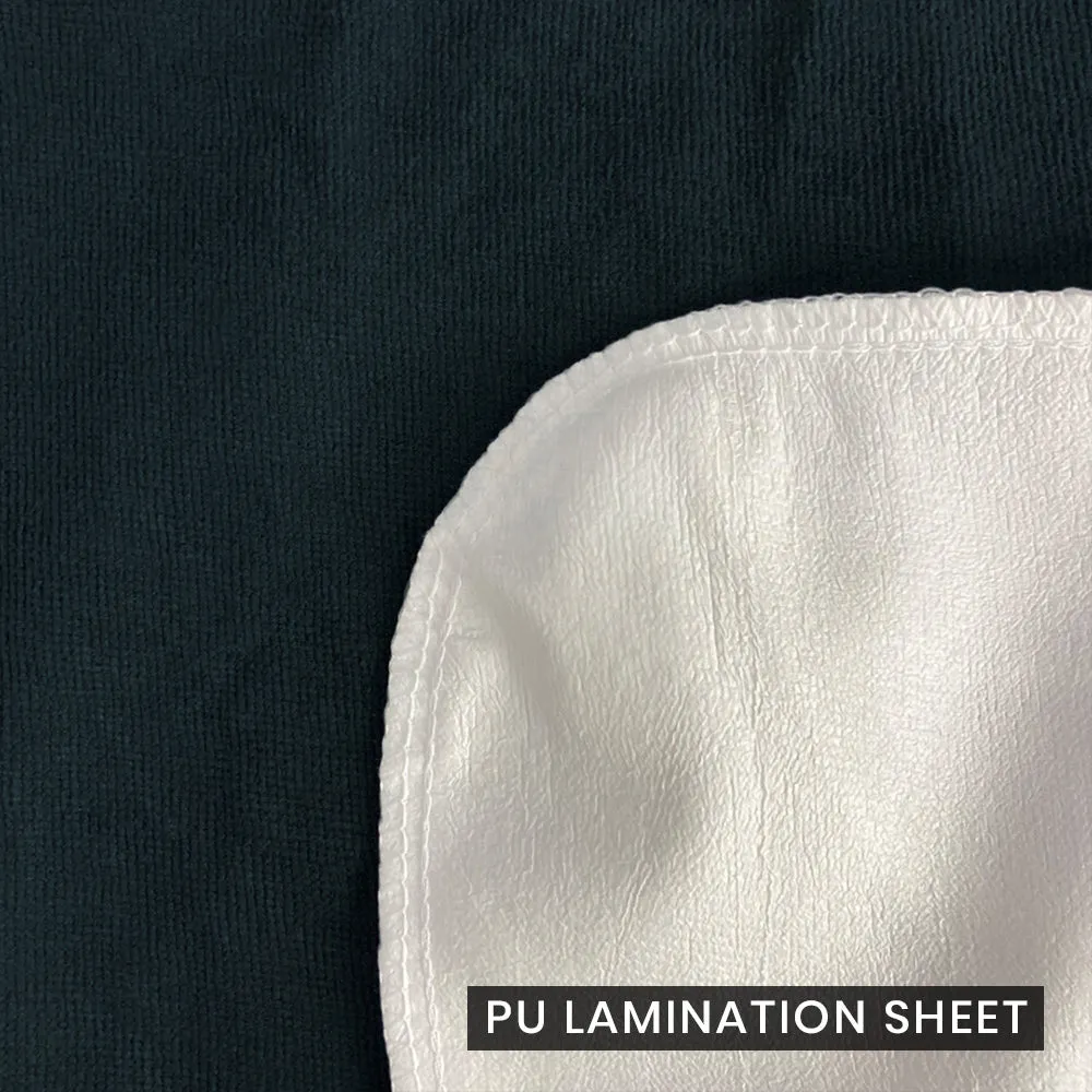 Dyed Terry Towel 100% Waterproof Fitted Mattress Protector In Grey Color