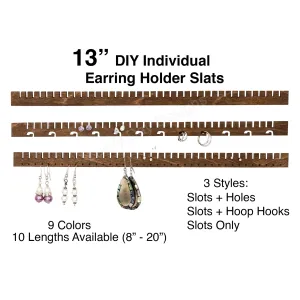 Earring Holder Organizer Slat iOrganize®, 13-inch