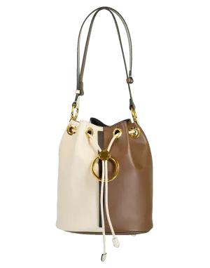 Earring Two-Tone Bucket bag