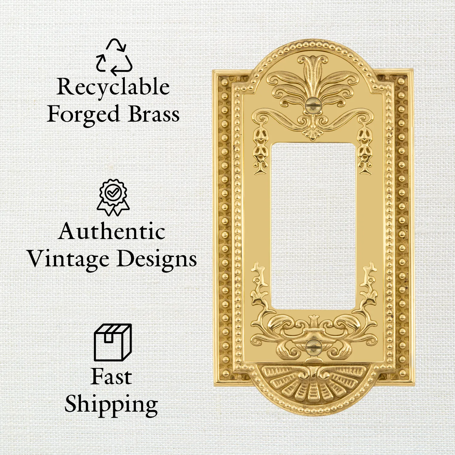 Egg & Dart Switch Plate with Toggle and Rocker in Antique Pewter
