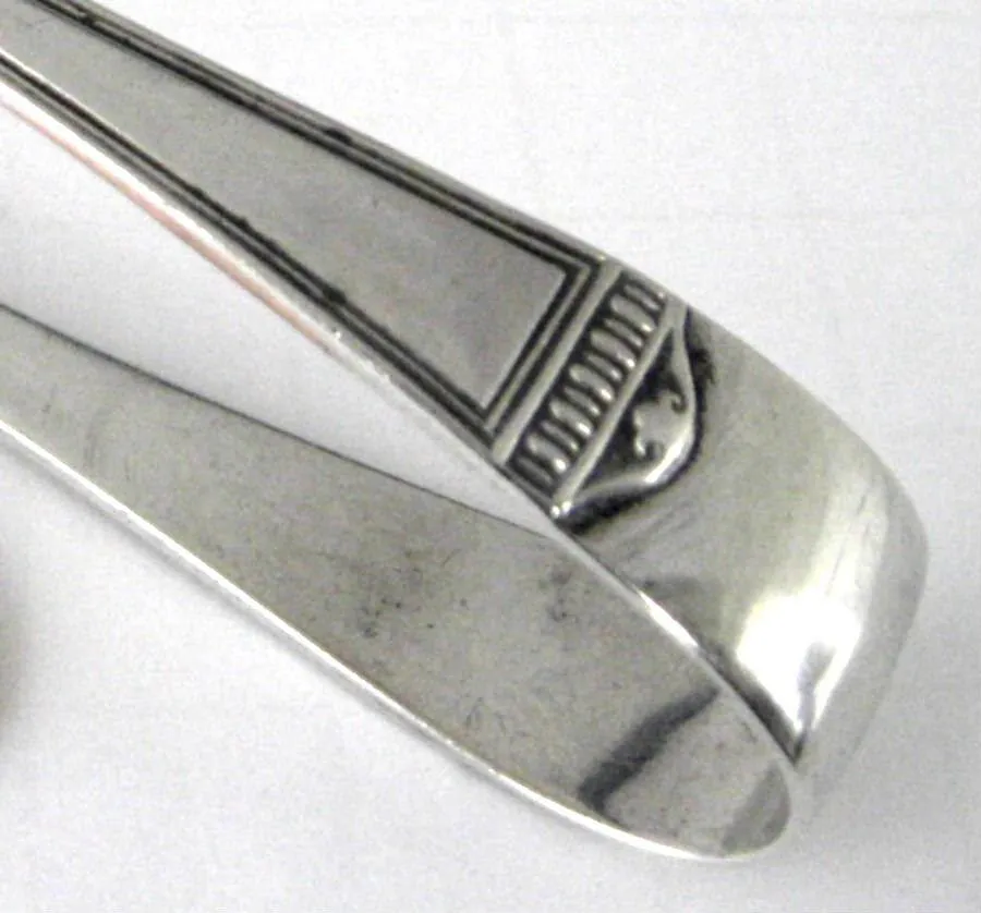 English Sterling Silver Sugar Tongs Classical Spoon Ends Sheffield 1903 CIP Co