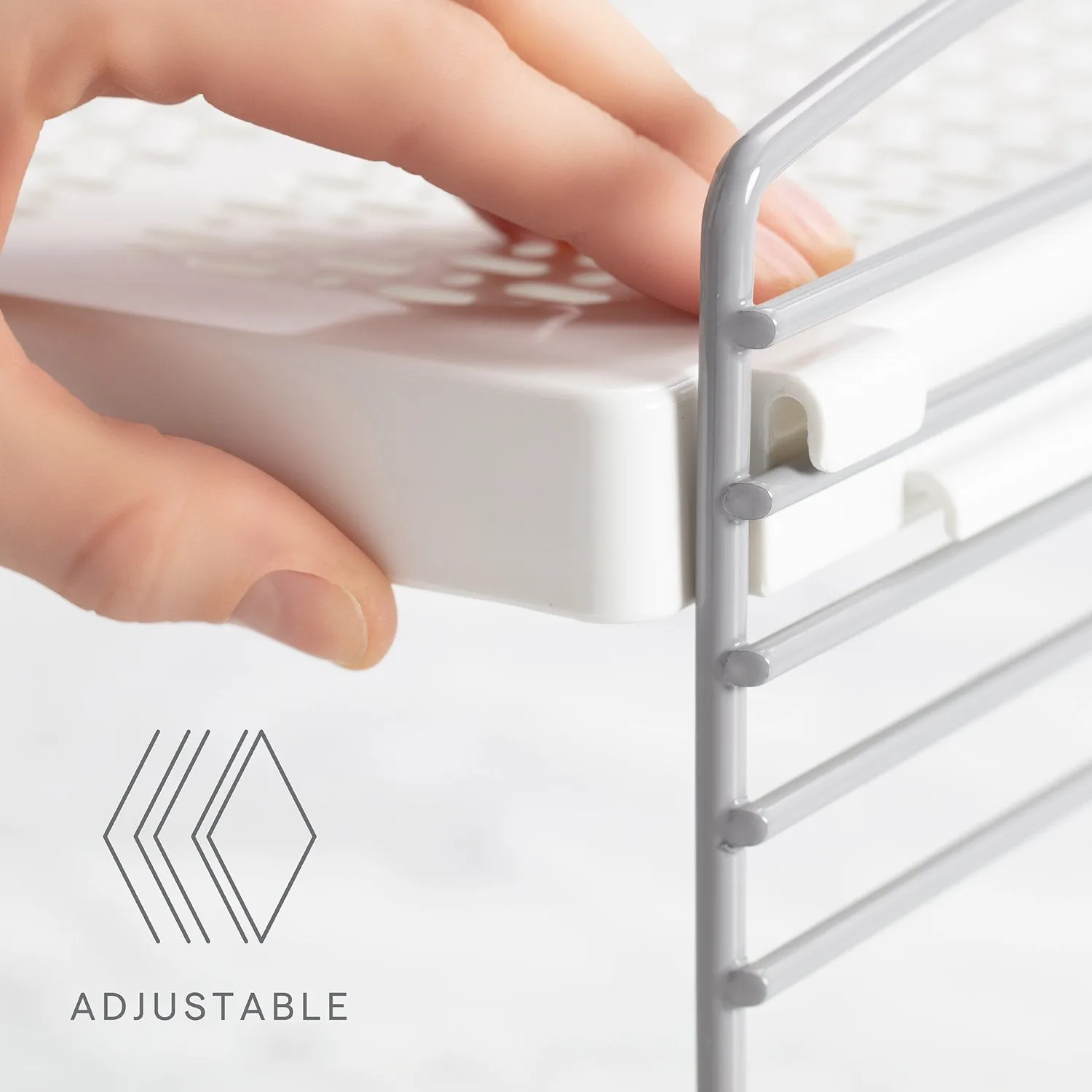 ESTANTE AJUSTABLE PARA ORGANIZAR CUALQUIER ESPACIO DE GABINETE