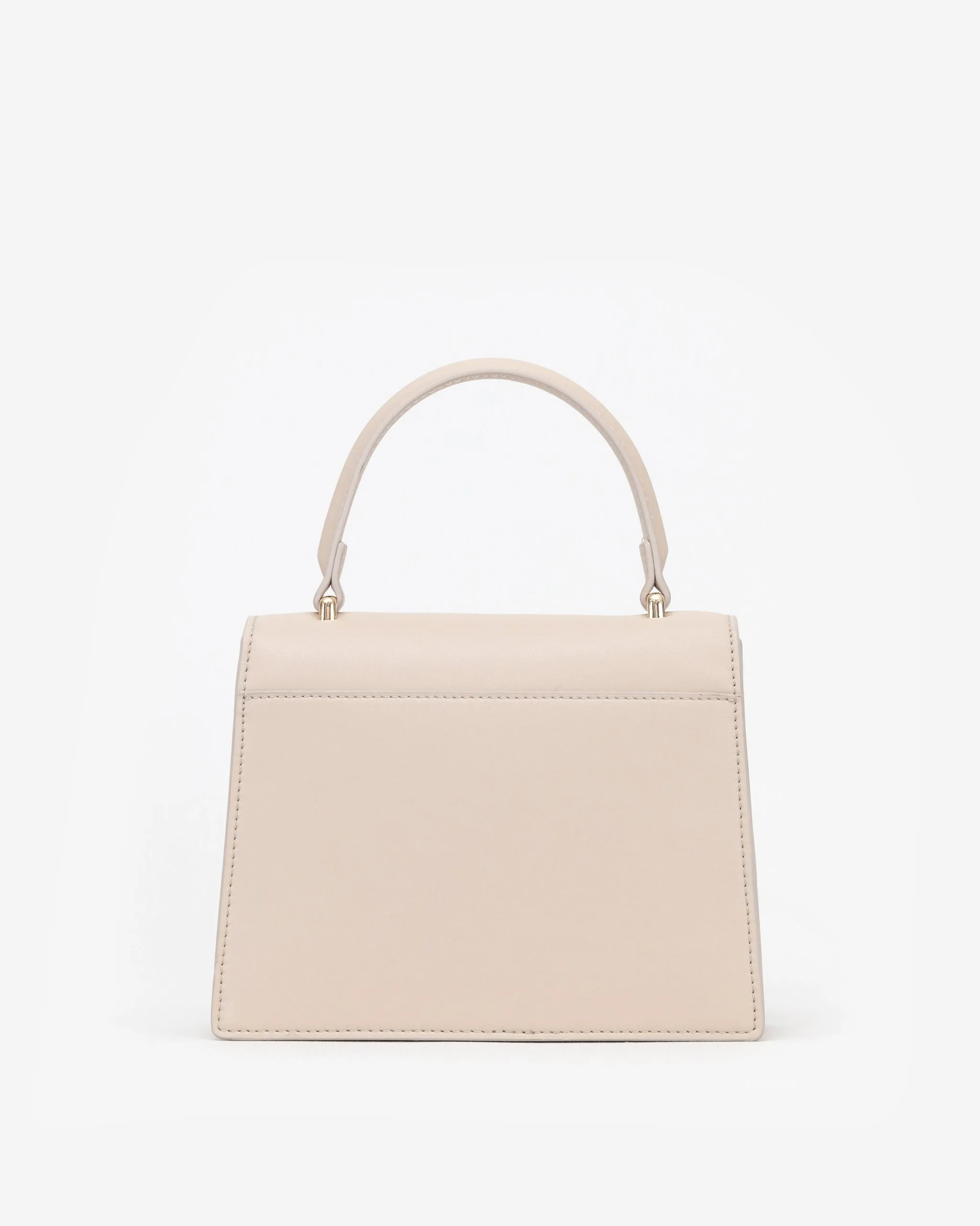 Evening Bag in Light Sand with Personalised Hardware
